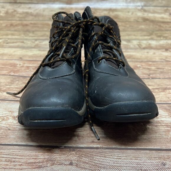 Timberland Mens Mt Maddsen Mid Waterproof Hiking Boots 7 40 Brown Leather A141B - Picture 6 of 14